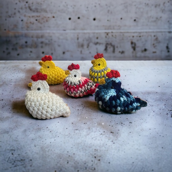 Hand Crafted Other - Chicken small plush crochet handmade chick (2)